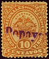 10c purple cancel 'Popay(an)' (No. 119)