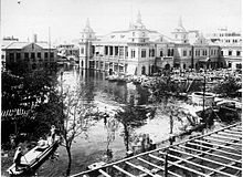 1939年大水中的天津日本公会堂.jpg
