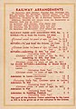 Back cover showing admission fees & railway fares