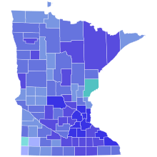 Results by county:
.mw-parser-output .legend{page-break-inside:avoid;break-inside:avoid-column}.mw-parser-output .legend-color{display:inline-block;min-width:1.25em;height:1.25em;line-height:1.25;margin:1px 0;text-align:center;border:1px solid black;background-color:transparent;color:black}.mw-parser-output .legend-text{}
McCarthy
40-50%
50-60%
60-70%
70-80%
80-90%
Petersen
40-50%
50-60% 1958 Minnesota Democratic-Farmer-Labor primary election results map by county.svg