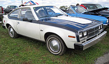 1981 AMC Spirit base model with optional two-tone and rear spoiler