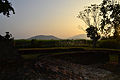 Sonnenuntergandg bei Ho Thewalai Mahakaset im Geschichtspark Sukhothai