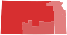 2016 US Senate election in Kansas results by congressional district.svg