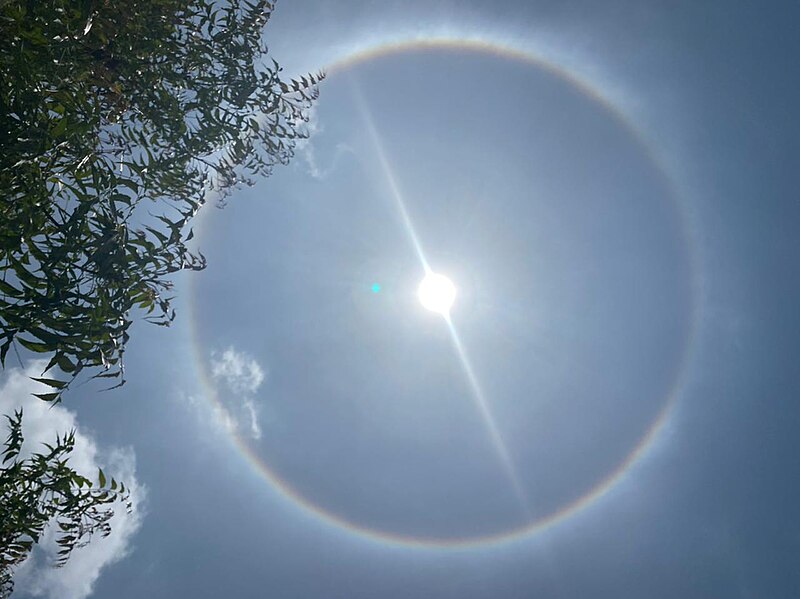 File:22 Degree Halo over Bengaluru, India, 24 May, 2021.jpg