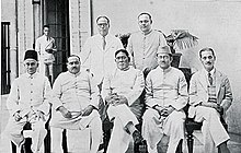 The first elected cabinet of Bengal in 1937 included many zamindars AK Fazlul Huq Cabinet 1937.jpg