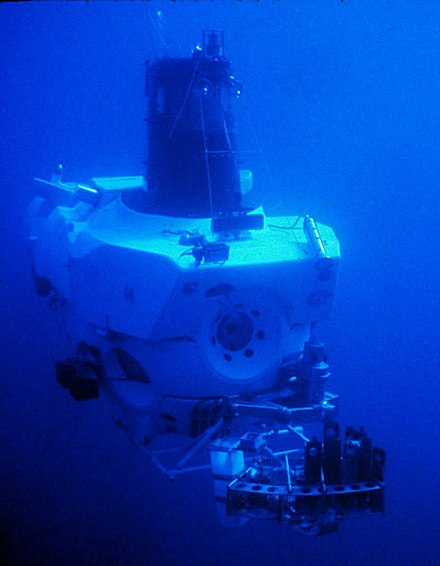 The manned submersible DSV Alvin, which made possible the discovery of chemosynthetic communities in the Gulf of Mexico in 1983.