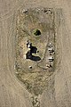 A sombereki pusztatemplom - légi fotó