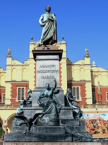 Adam Mickiewicz Monument by Teodor Rygier, Kraków