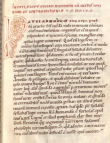 Against Jovinian (12th century manuscript) Adversus Jovinianum Libri Duo.PNG