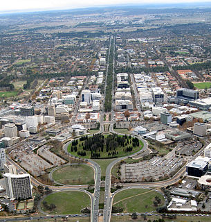Vernon Circle road in Australian Capital Territory, Australia