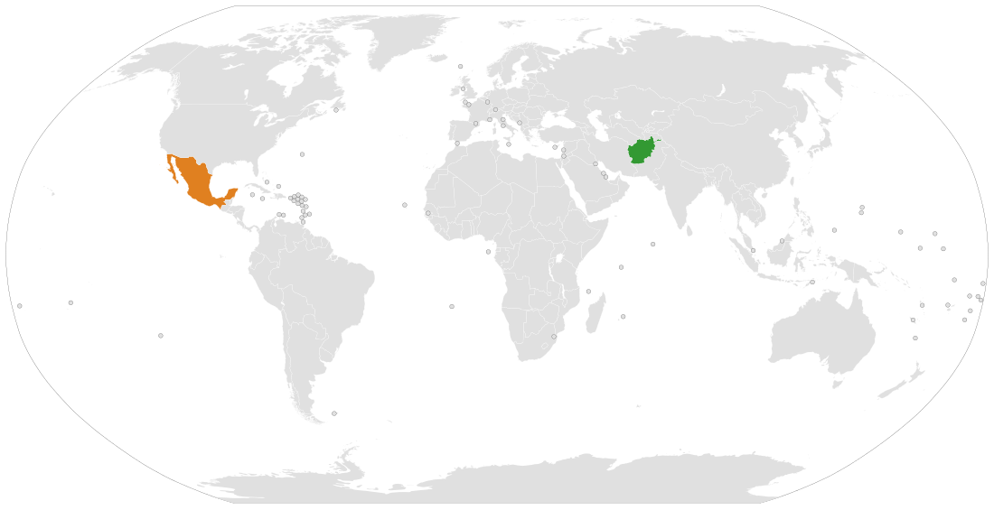 Afghanistan–Mexico relations