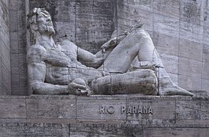 Allegory to Parana River in National Flag Memorial, Rosario, Argentina