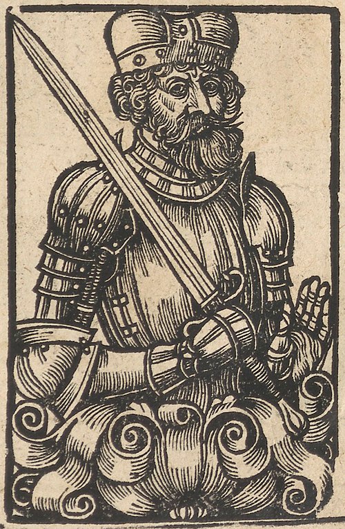Algirdas with Gediminas' Cap, painted in 1578