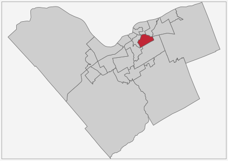 Alta Vista Ward locator map