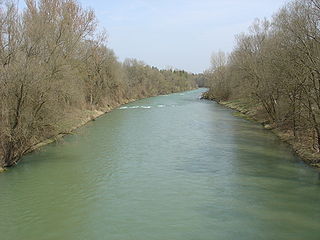 Alz river in Germany