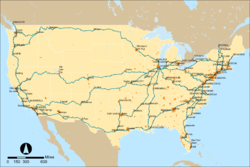 Carte du réseau Amtrak 2016.png