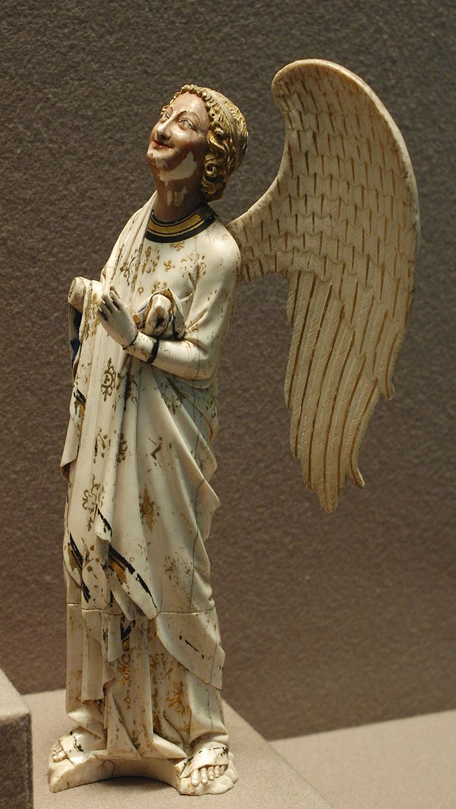 A Gothic angel in ivory, c1250, Louvre