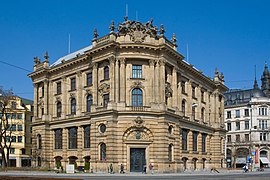 Old Munich stock exchange building, exterior