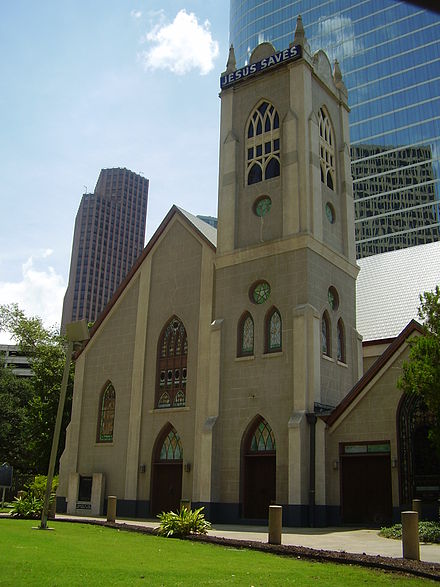 Historyczny kościół baptystyczny w dystrykcie Downtown