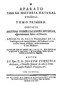 Title page of Aparato para la Historia Natural Espanola Aparato.JPG