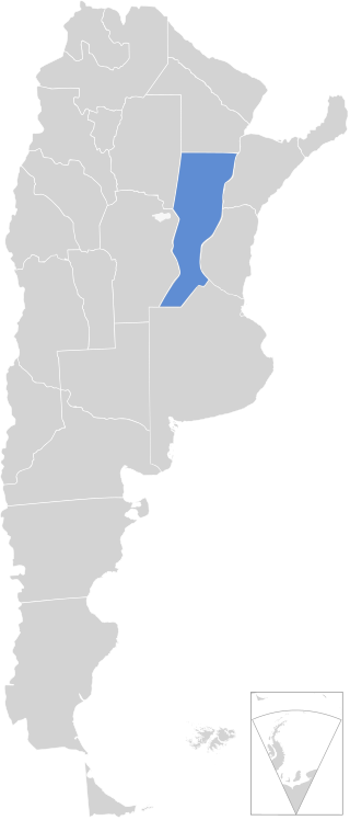 Провінція Санта-Фе на мапі Аргентини