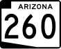 State Route 260 Markierung
