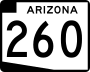 State Route 260 marker