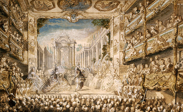 A performance of Lully's opera Armide at the Palais-Royal in 1761