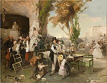 ヴィッラフランカの休戦の知らせの到着(1861/1862) Gallerie di Piazza Scala蔵