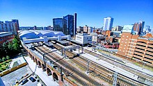 Leeds railway station is one of the busiest in Britain Athena Rising... (35259943681).jpg