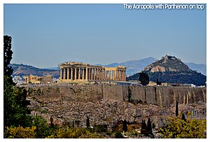 Athens Acropolis with the Parthenon, viewed from Philopappou Hill.jpg