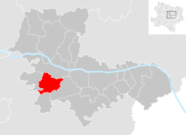 Poloha obce Atzenbrugg v okrese Tulln (klikacia mapa)