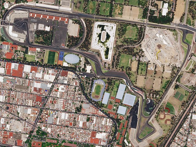 Satellite view of the circuit, as it appeared in 2018