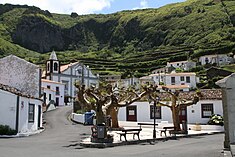 A view of center of the village of Fajãzinha