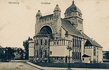 Bamberger Synagoge (in der Pogromnacht 1938 zerstört), 1910
