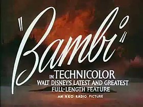 Bambi: Película animada estauxunidense de 1942