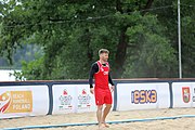 Deutsch: Beachhandball Europameisterschaften 2019 (Beach handball Euro); Tag 3: 4. Juli 2019 – Männer, Hauptrunde Gruppe II, Frankreich-Kroatien 0:2 (16:24, 10:27) English: Beach handball Euro; Day 3: 4 July 2019 – Men Main Round Group II – France-Croatia 0:2 (16:24, 10:27)