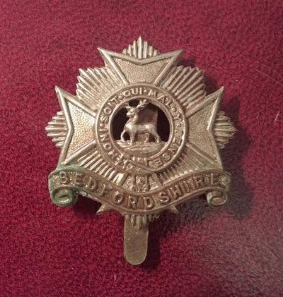 Badge of the Bedfordshire Regiment (c. 1914–1918)