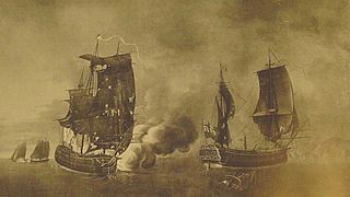 Combat entre la Belle Poule et le HMS Arethusa.