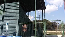 (2019) Berkeley Mills Ballpark, constructed 1949. National Register of Historic Places. Hendersonville, North Carolina Berkeley Mills Ballpark.jpg