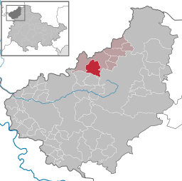 Läget för kommunen Berlingerode i Landkreis Eichsfeld
