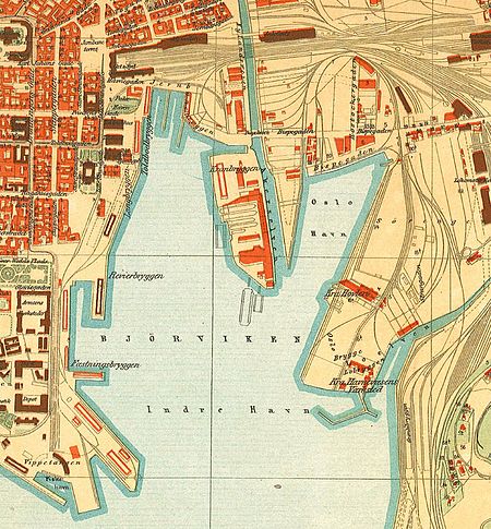 Bjørvika map 1917