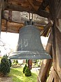 Bell cage with 2 bells from 1466 and 1520,