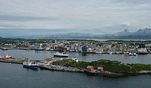 Blick auf die Stadt Bodø