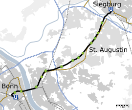 Route of the Siegburger Bahn