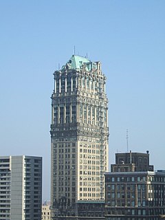 Book Tower Skyscraper in Detroit, US