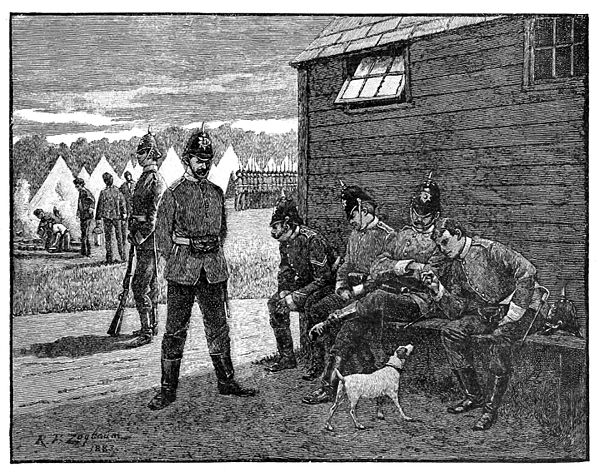 British Soldiers in Camp