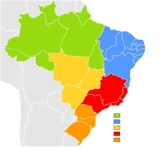 Map of the Teams in Brazil's Top Three Domestic Leagues • /r