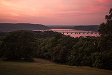 Columbia-Wrightsville Bridge in 2014 (foreground) Bridge to wrightsville, pa.jpg