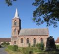 Stonechurch, 13th century, by fire 1849 all destroyed but the walls, 1855 reconstructed